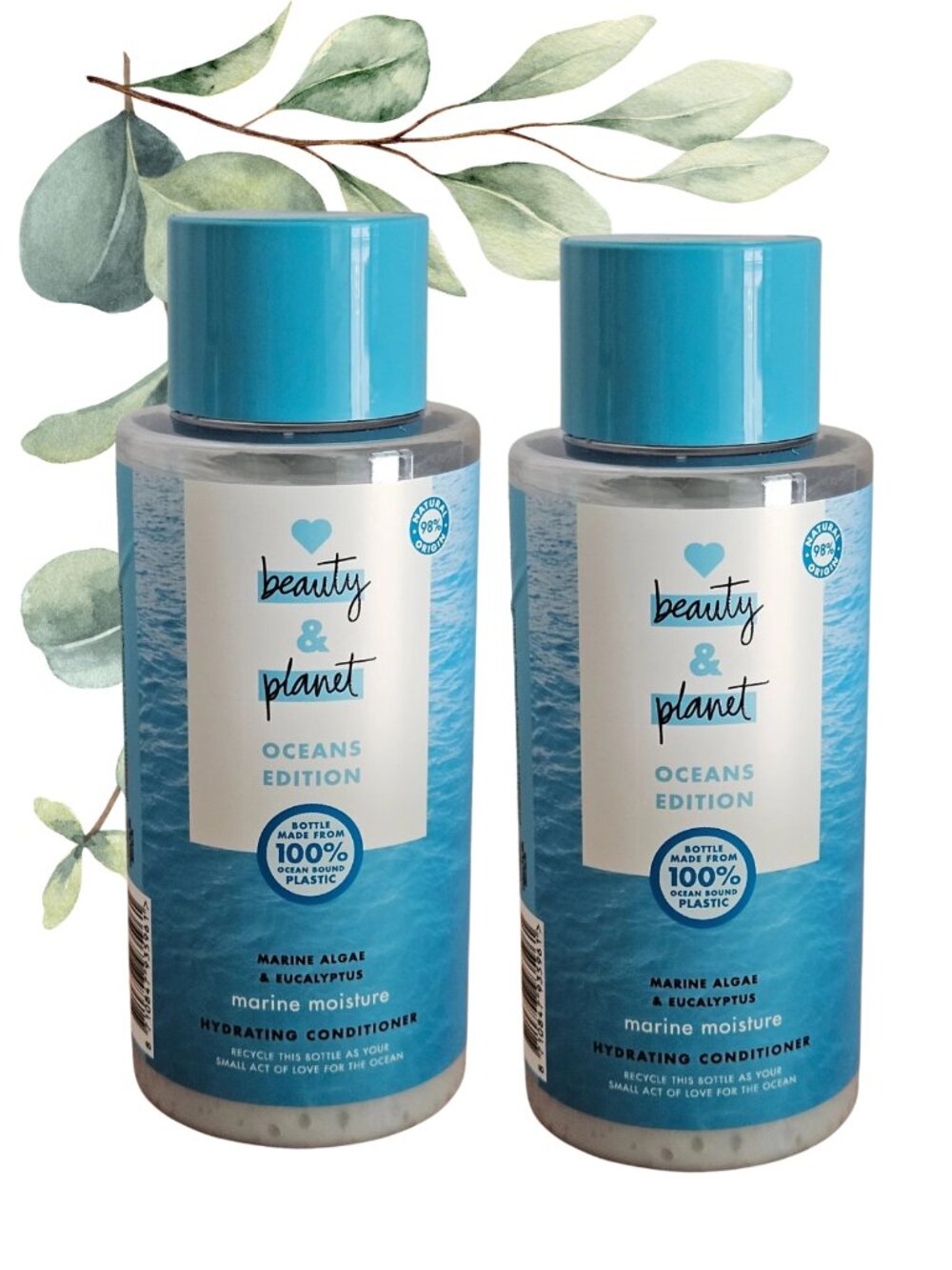 Beauty & Planet Hydrating Conditioner Oceans Edition x2 Vegan 13.53 oz each